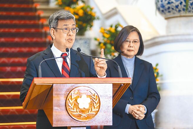 前副總統陳建仁接任新閣揆為這一年蔡政府的政務運作，投下極不確定的變數。（本報資料照片）