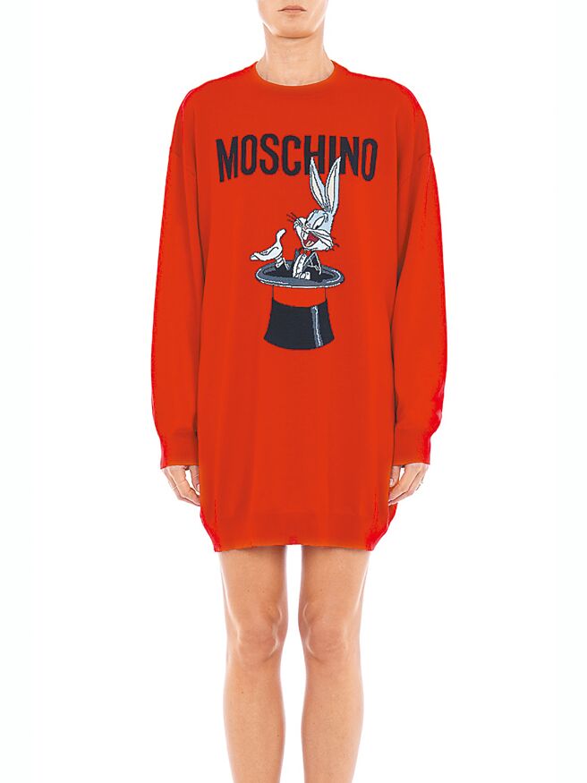 微風信義MOSCHINO兔巴哥針織洋裝，推薦價3萬500元。（微風提供）