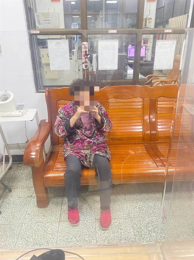 老婦人除夕走失，警方協助找到人。（警方提供／陳淑娥台中傳真）