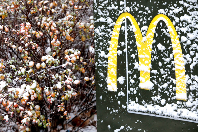 一名日本攝影師拍下一張麥當勞在大雪中繼續營業的照片，照片美到網友們不敢置信，連他本人都驚呼「暴雪中的麥當勞有如救世主」。（示意圖／TPG、達志影像）