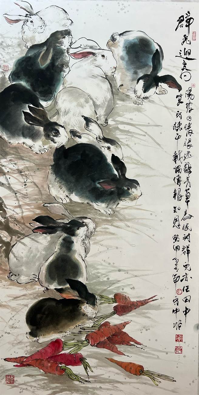 南投古艺新生迎兔，南投县文化资产学会特展。（南投县政府提供／廖志晃南投传真）