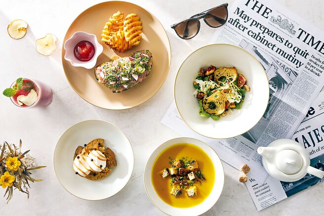 寒居酒店〈BeGood〉餐厅1月起，每周末上午11点半至下午3点半推出早午餐套餐。图／台北寒居酒店