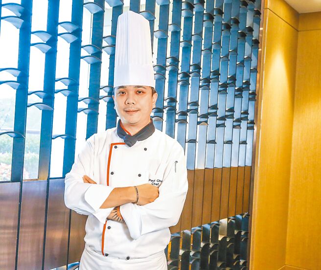台北六福万怡酒店主厨朱昱玮。（粘耿豪摄）