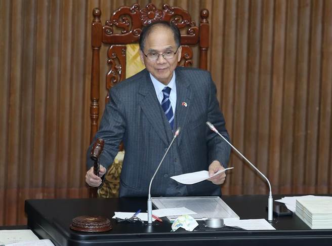 立法院长游锡堃。（姚志平摄）