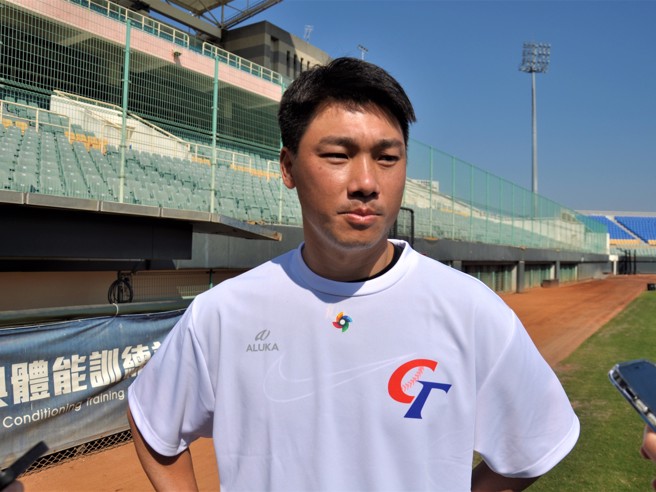 李振昌是这次经典赛中华队36人中最资深球员。（毛琬婷摄）