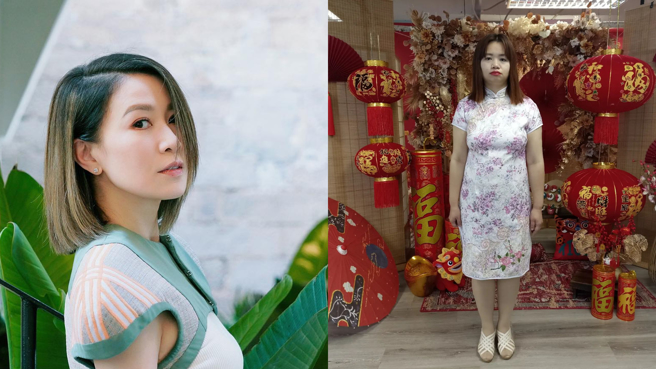 畲诗曼和薛影仪的对比照惊人。(图/畲诗曼 IG、薛影仪 IG)