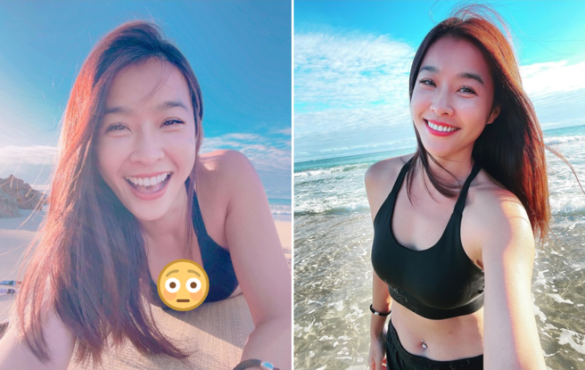 小娴热爱运动，拥有匀称的好身材。（图／FB@小娴）