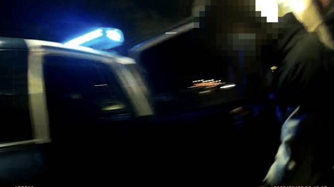 萧男上铐逮捕，讯后解送屏东地检署归案。（翻摄照片／崔正纲高雄传真）