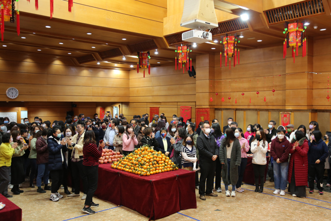 体育联合办公大楼新春团拜。（体育署提供）