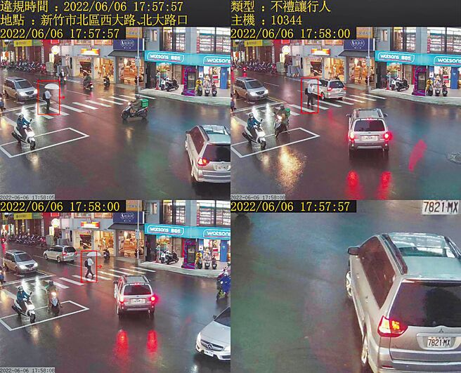 新竹市警察局去年起在全市重要路口陆续增设10处科技执法设备，每处每月平均都可取缔数百件违规案件。（新竹市警局提供／陈育贤新竹传真）