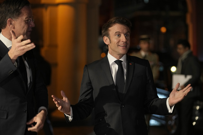 法国总统马克宏。(美联社)