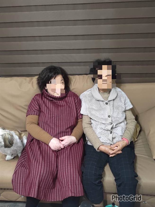 农历年前养母与养女团圆，重温天伦之乐之余，还回传母女久违合照向警方致谢。（民雄分局提供∕吕妍庭嘉义传真）