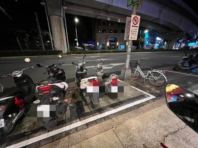 停管处已确认该处是停车格，但因为略有褪色，春节前也前往补绘。（台北市议员李明贤研究室提供／李奇叡台北传真）