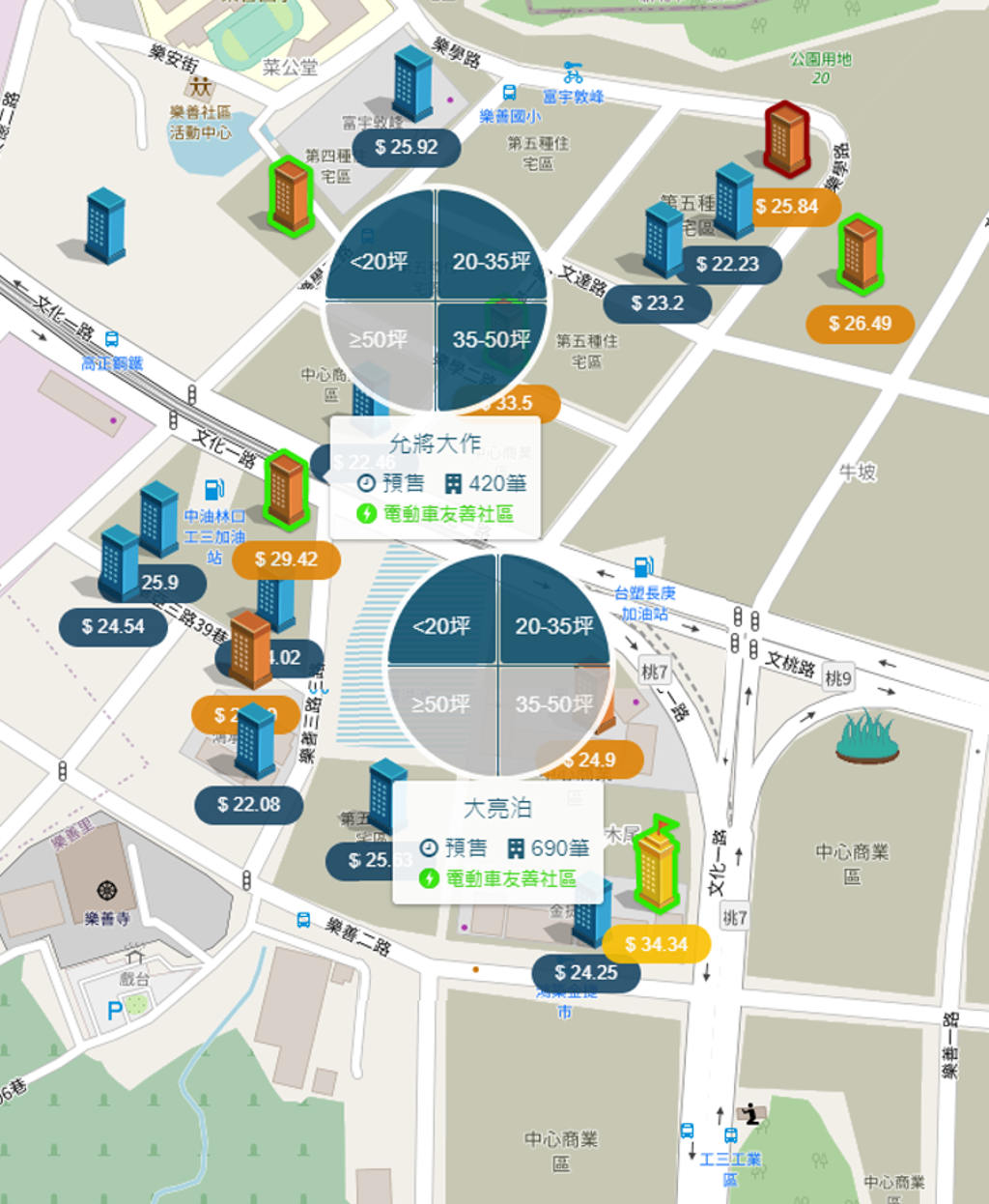 A7站重劃區-中心商業區個案圖(圖/樂居LEJU)