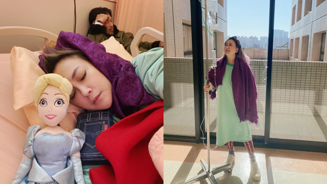 林秀琴日前因身体不适住院，没想到最后竟然要开刀。（图／FB@陈致远&林秀琴的乐fun人生）