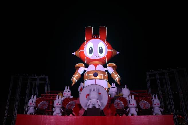 2023桃园灯会今日正式开幕。（蔡明亘摄）