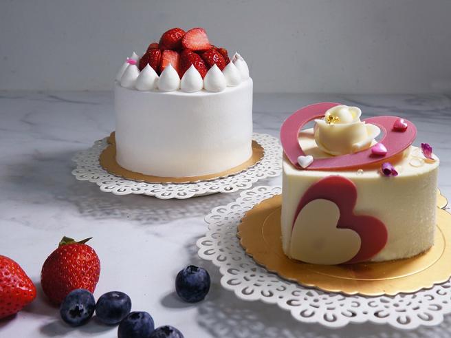 針對情人節，台北東區傳奇烘焙名店「普諾麵包坊」，即日起至3月14日推出多款情人節蛋糕，讓消費者浪漫度過情人節。（圖／普諾麵包坊提供）