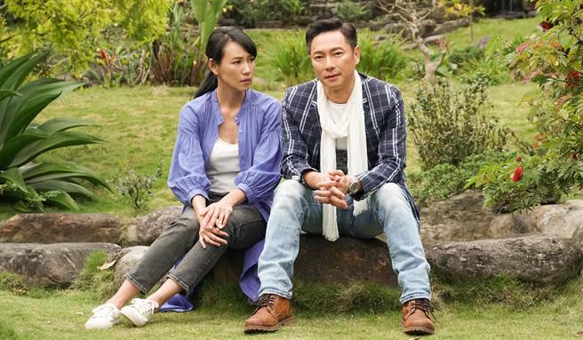 张本渝（左）与谢祖武在《婚姻结业式》多年后再相遇，勾起过去对彼此之间的感情。（中天综合台提供）