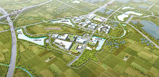 南科台南園區第3期擴建案模擬示意圖。（台南市政府都發局提供／張毓翎台南傳真）