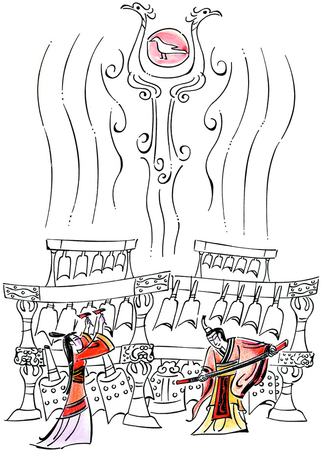 曾侯乙編鐘。(圖/讀者雜誌提供)