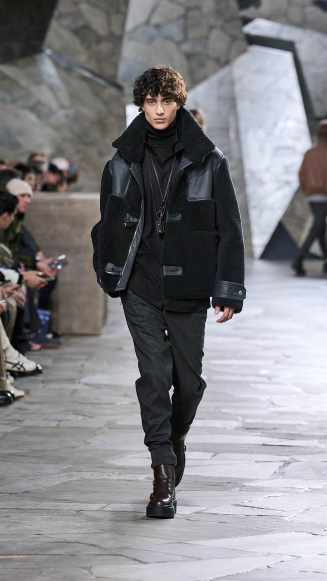 Hermes 2023冬季男装秀。（Hermes提供）