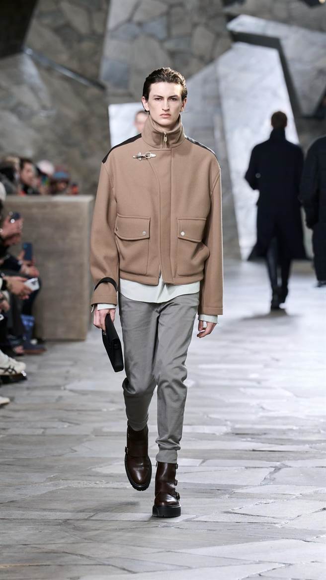 Hermes 2023冬季男装秀。（Hermes提供）