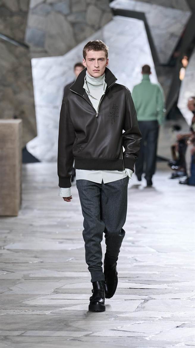 Hermes 2023冬季男装秀。（Hermes提供）