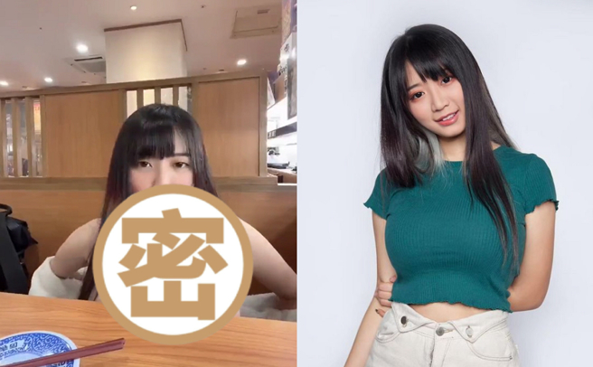 日本网上疯传正妹吃迴转寿司的性感影片，台湾网友认出是本土性感网红「绅士龙虾」。（图／摘自推特、摘自绅士龙虾IG）