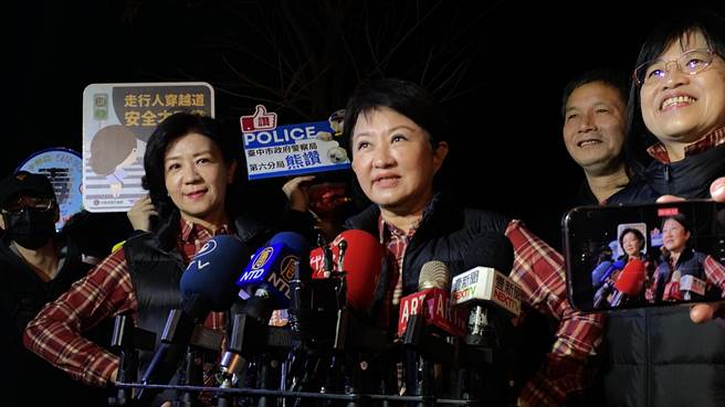 台中市長盧秀燕分享逛中台灣燈會的兩大祕訣。（張亦惠攝）