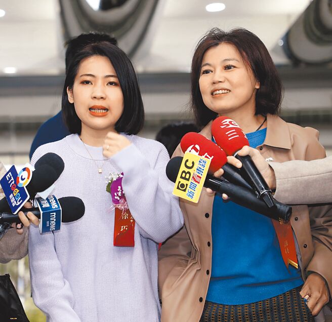 國民黨台北市議員徐巧芯（左）、游淑慧（右），1日分別表態要參加黨內立委初選。（本報資料照片）