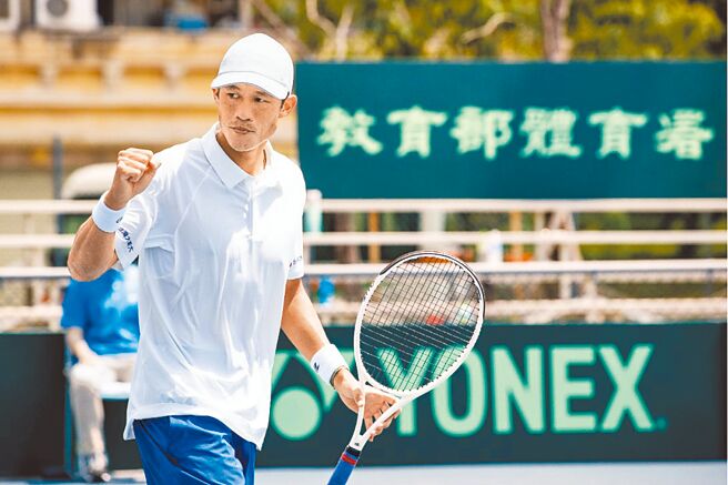 莊吉生也是這次中華隊挑戰台維斯盃世界一級升降賽的隊員。（資料照／中華民國網球協會提供）