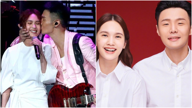 杨丞琳与李荣浩结婚多年，感情相当甜蜜。(图／中时资料库、翻摄自杨丞琳微博)