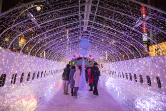 札幌雪祭時隔3年實體舉辦 展出160座雪冰雕