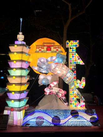 台灣燈會在台北 古亭國中勇奪兔年花燈競賽全國特優
