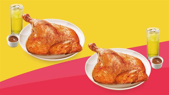 21世纪限时推出香草烤半鸡餐第二件半价，原价510元，优惠价383元。（21世纪提供）