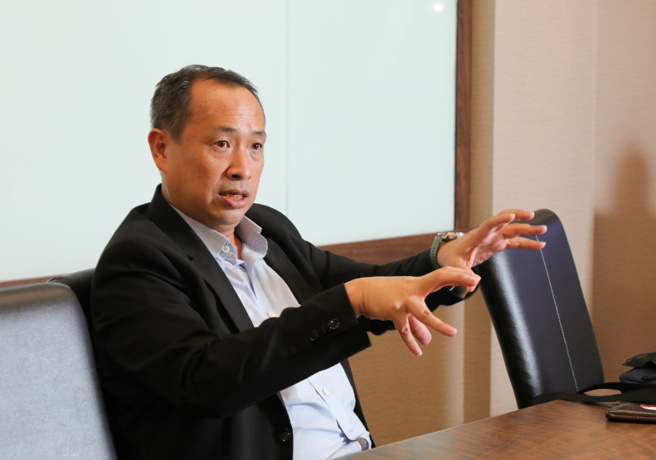 雷虎科技董事长陈冠如，述说从玩具模型进军国防军工业的过程。（图/ 远见提供）