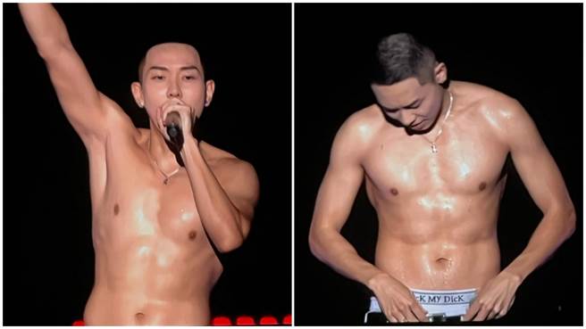 Loco相當賣力演出，脫衣大秀精壯胸肌與腹肌。（讀者提供）