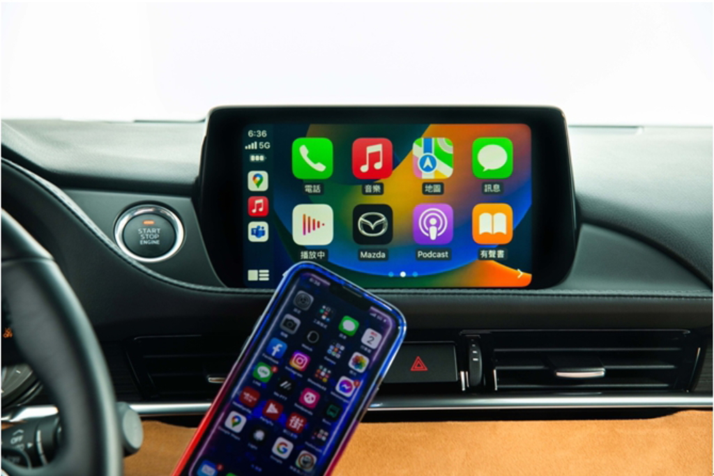 無線Apple CarPlay。（台灣馬自達提供）