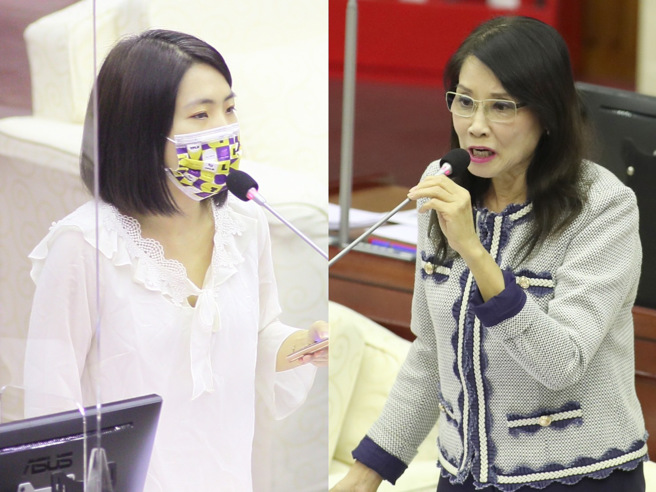 国民党台北市议员徐巧芯(左)近日宣布投入党内立委初选，遭党内资深北市议员秦慧珠(右)炮轰「为己谋权」。(合成图/中时资料照)