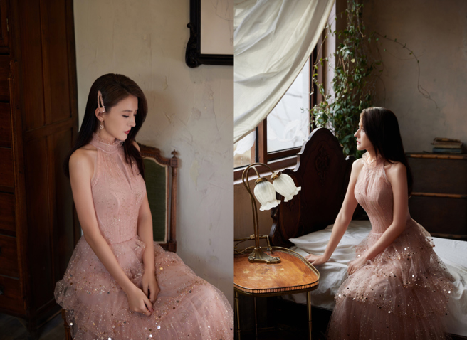 热依扎近日晒出元宵美照吸引目光。（图／微博@热依扎官方）