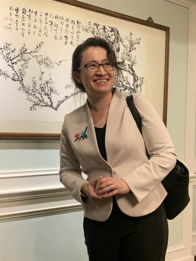 驻美代表萧美琴。（杨孟立摄）