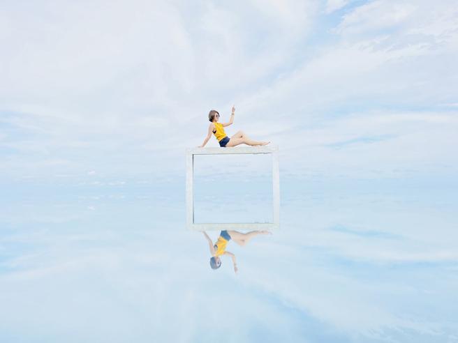 花莲的天空之镜是人气拍照景点。（雄狮旅游提供）