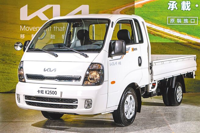 Kia卡旺K2500享1萬元低頭款交車、低月付，3年12萬公里全車原廠保固。（台灣森那美起亞提供）