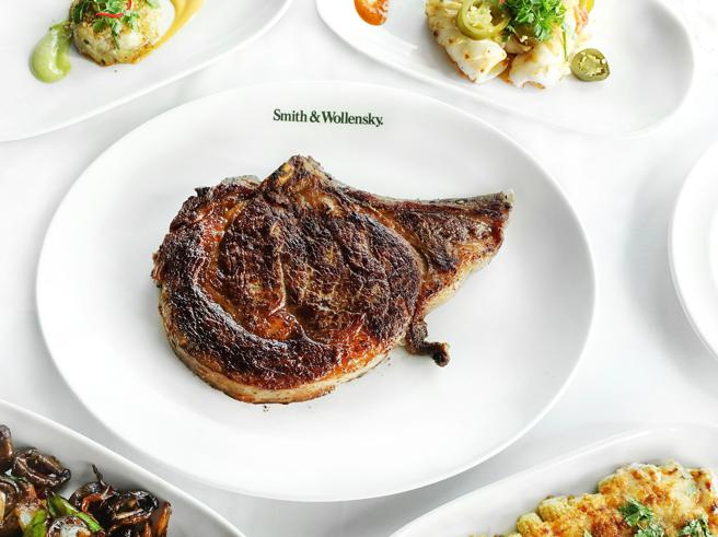 微风南山Smith & Wollensky情人节套餐，推荐价每人5980元。（微风提供）