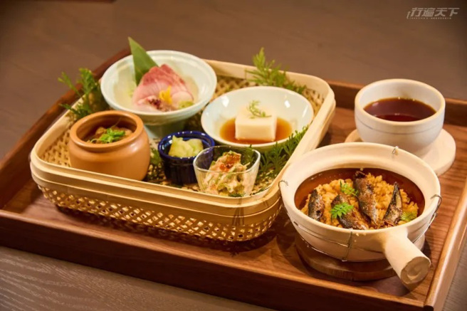 午餐推出與鄒族料理致敬的套餐，讓英迪格集團的鄰里文化從空間延伸到味蕾。（圖/ 行遍天下）