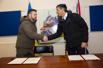英、烏簽署團結聲明 支持烏克蘭加入北約