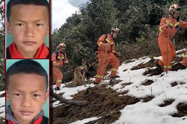 云南大理一对12岁双胞胎因放羊已失联5天，目前当地各团体1000多人持续搜救中。（图／中新网、微博@新京报）
