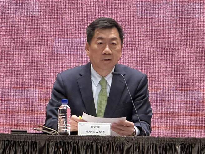 行政院发言人陈宗彦。（黄婉婷摄）