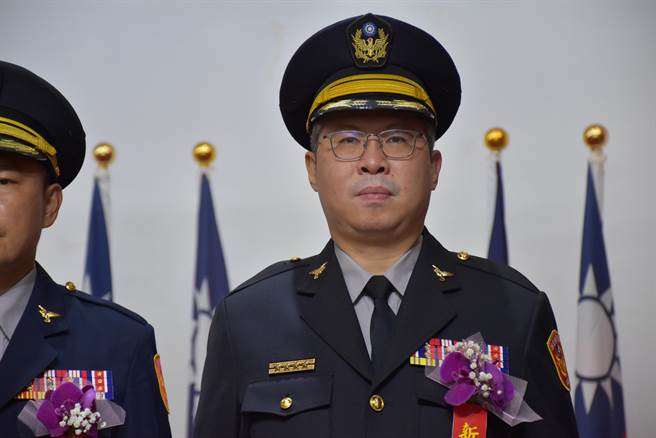 新任通霄分局长陈至玮曾任职台北市刑大。（谢明俊摄）