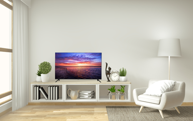 歌林满足小宅需求祭43吋4K联网液晶显示器。（歌林提供）